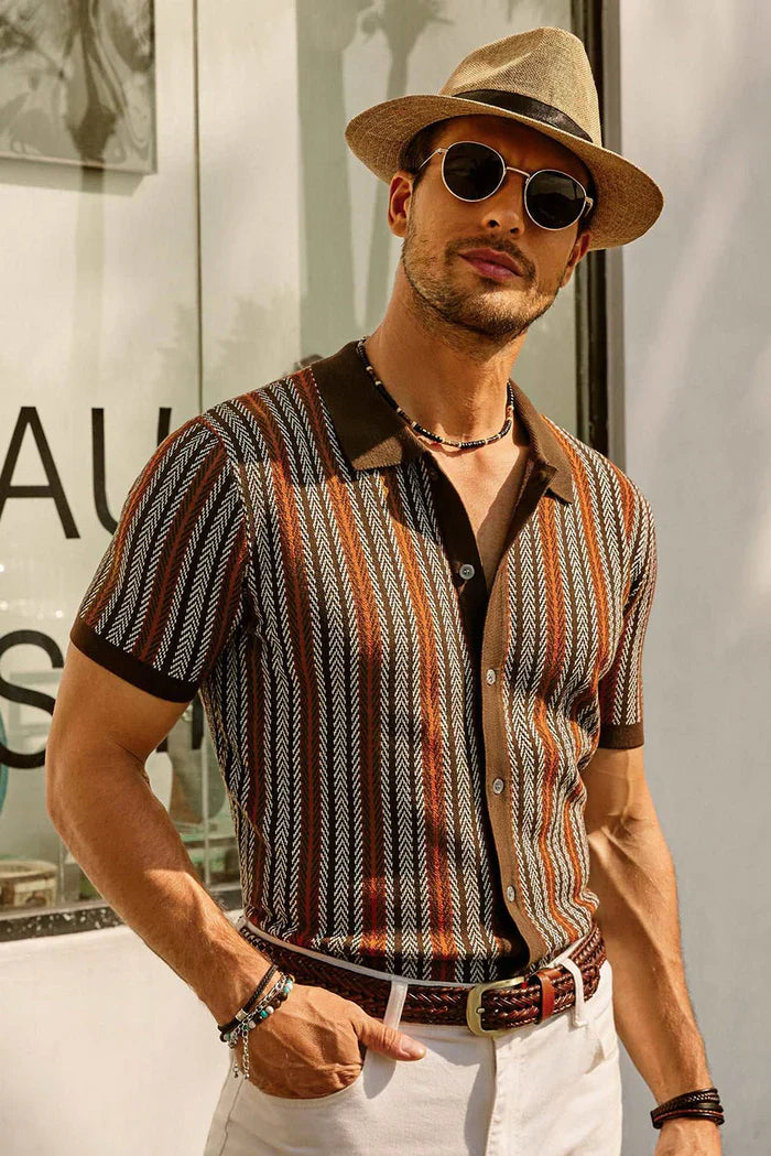 Rupert - Retro Gestreept Poloshirt