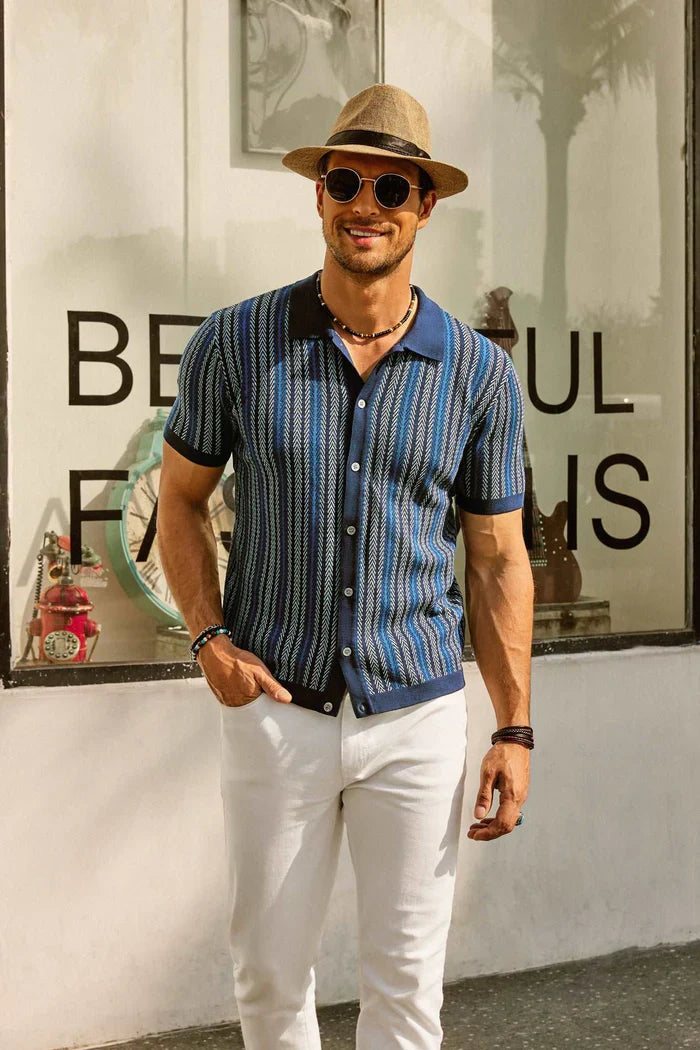 Rupert - Retro Gestreept Poloshirt