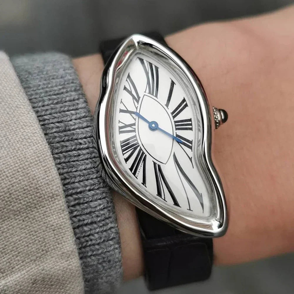 Crash - Zwitsers lederen horloge