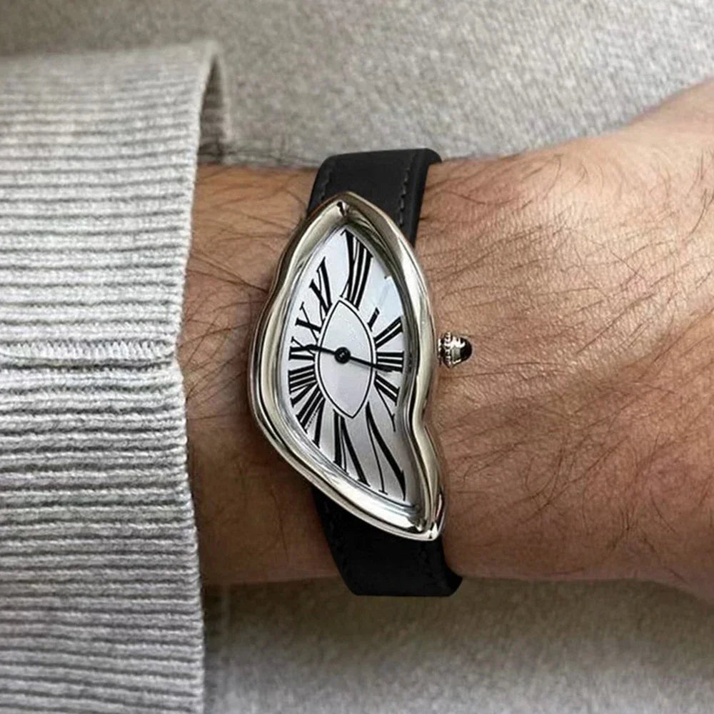 Crash - Zwitsers lederen horloge