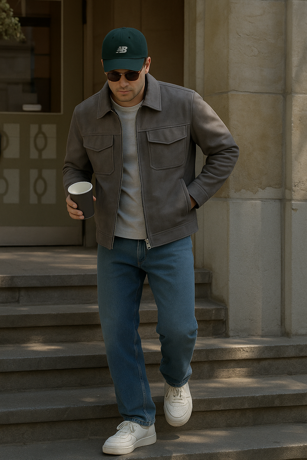 Tate - Heren Casual Zip Jack
