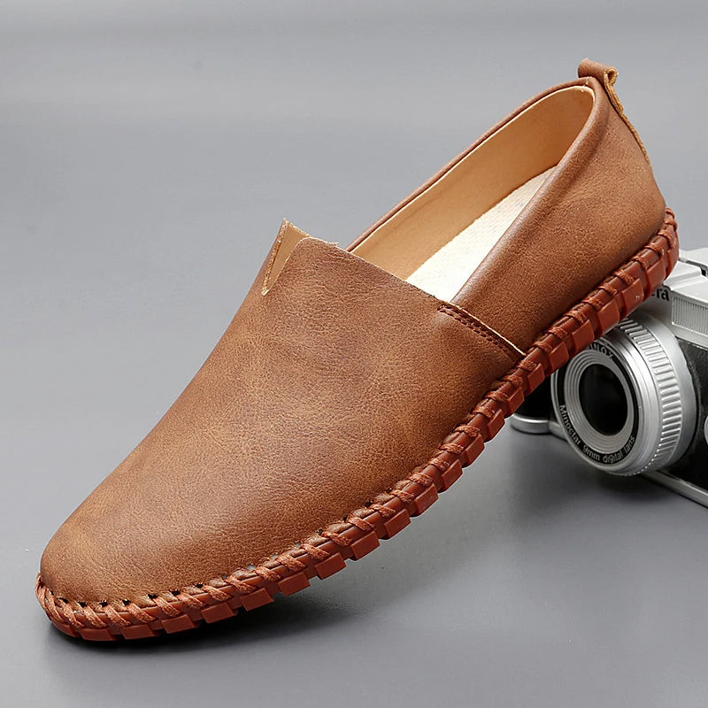 Santorini Leer Loafers