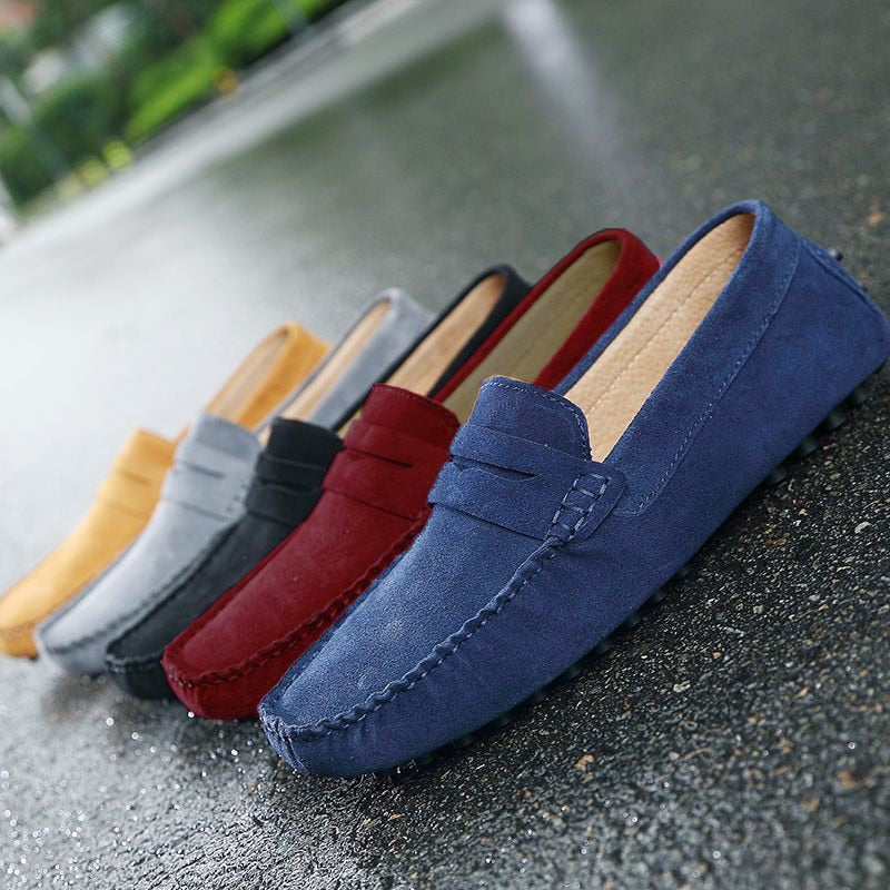 Modestio's Italiaanse Retro Suede Loafers voor Heren Old Money | v2