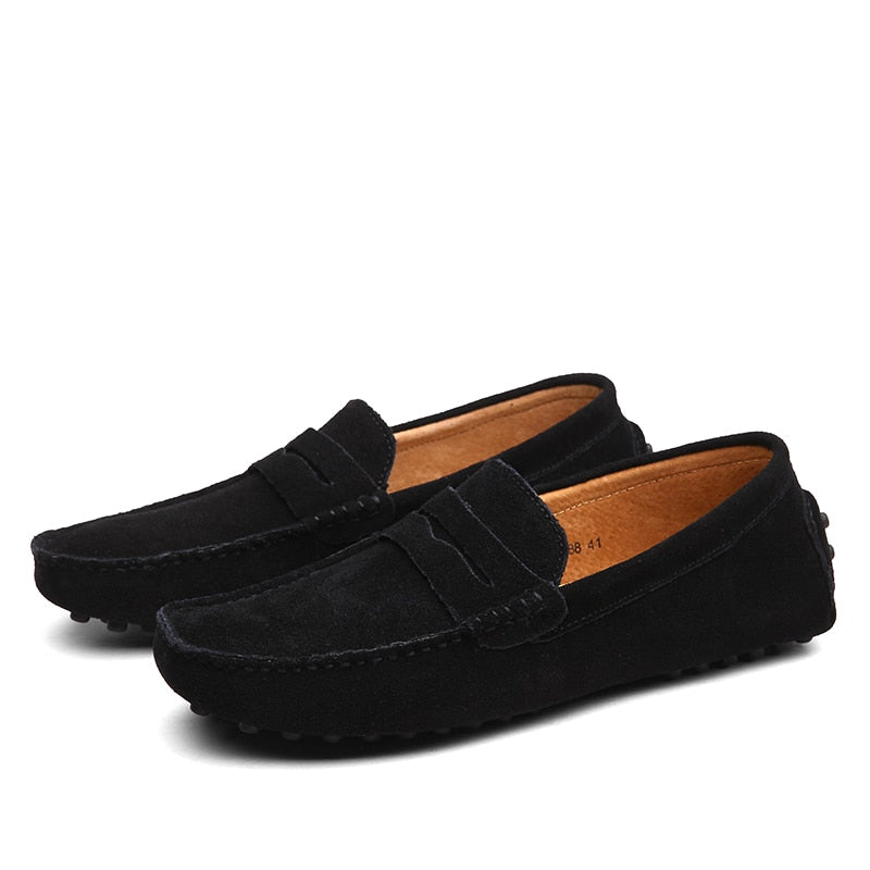 Modestio's Italiaanse Retro Suede Loafers voor Heren Old Money | v2