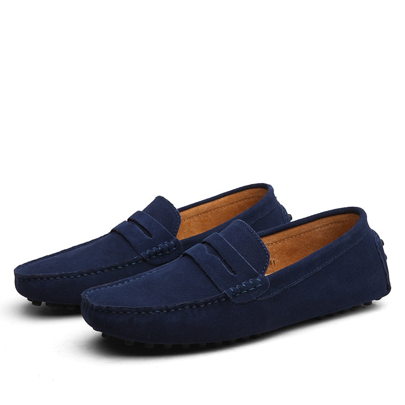Modestio's Italiaanse Retro Suede Loafers voor Heren Old Money | v2