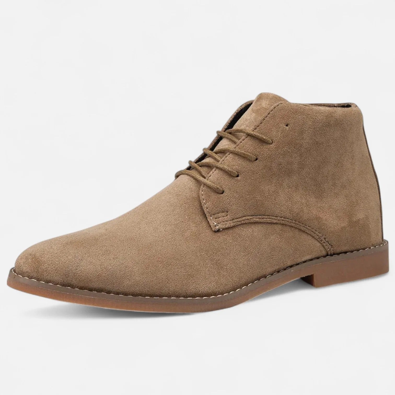 Heren Veterschoen Enkellaars – Bruin Suède Klassieke Look Business