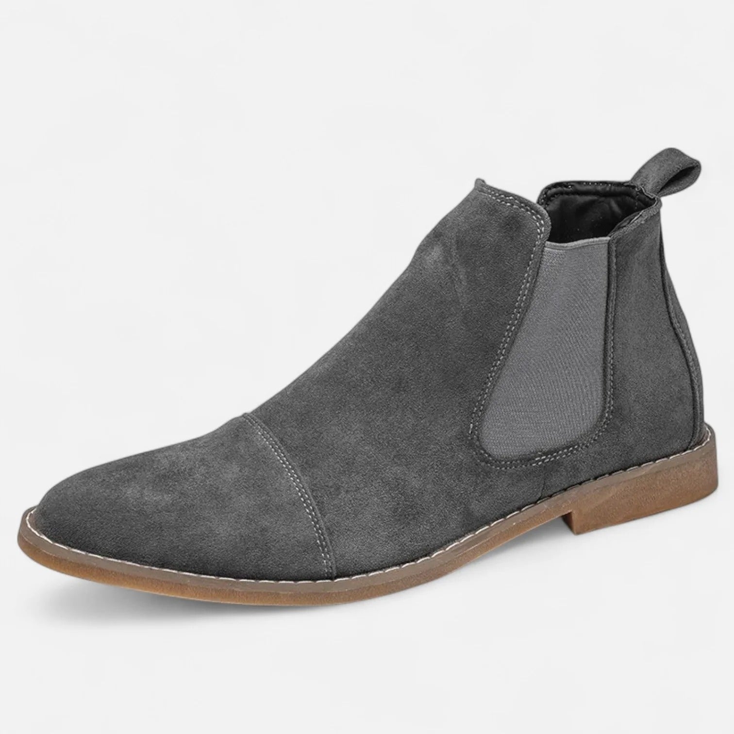 Heren Veterschoen Enkellaars – Bruin Suède Klassieke Look Business