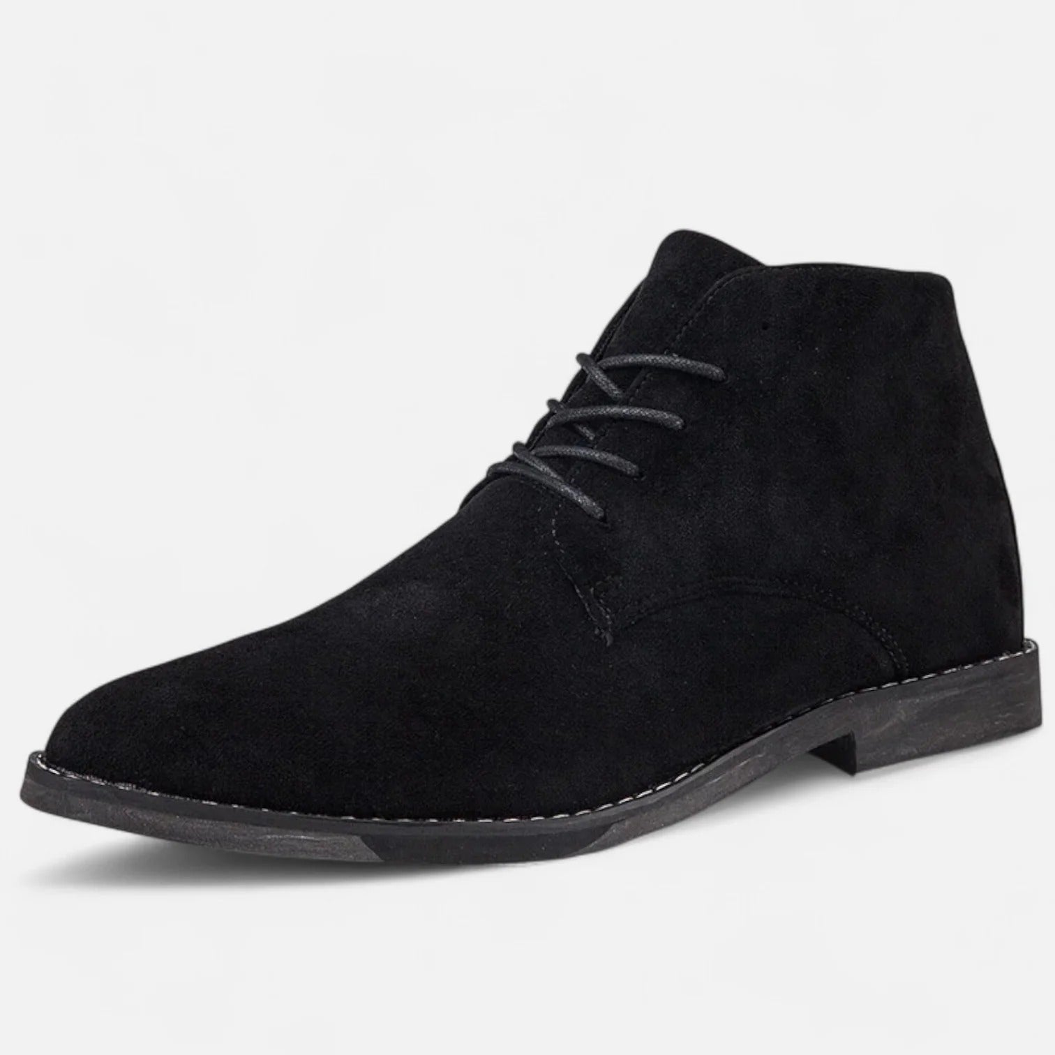 Heren Veterschoen Enkellaars – Bruin Suède Klassieke Look Business