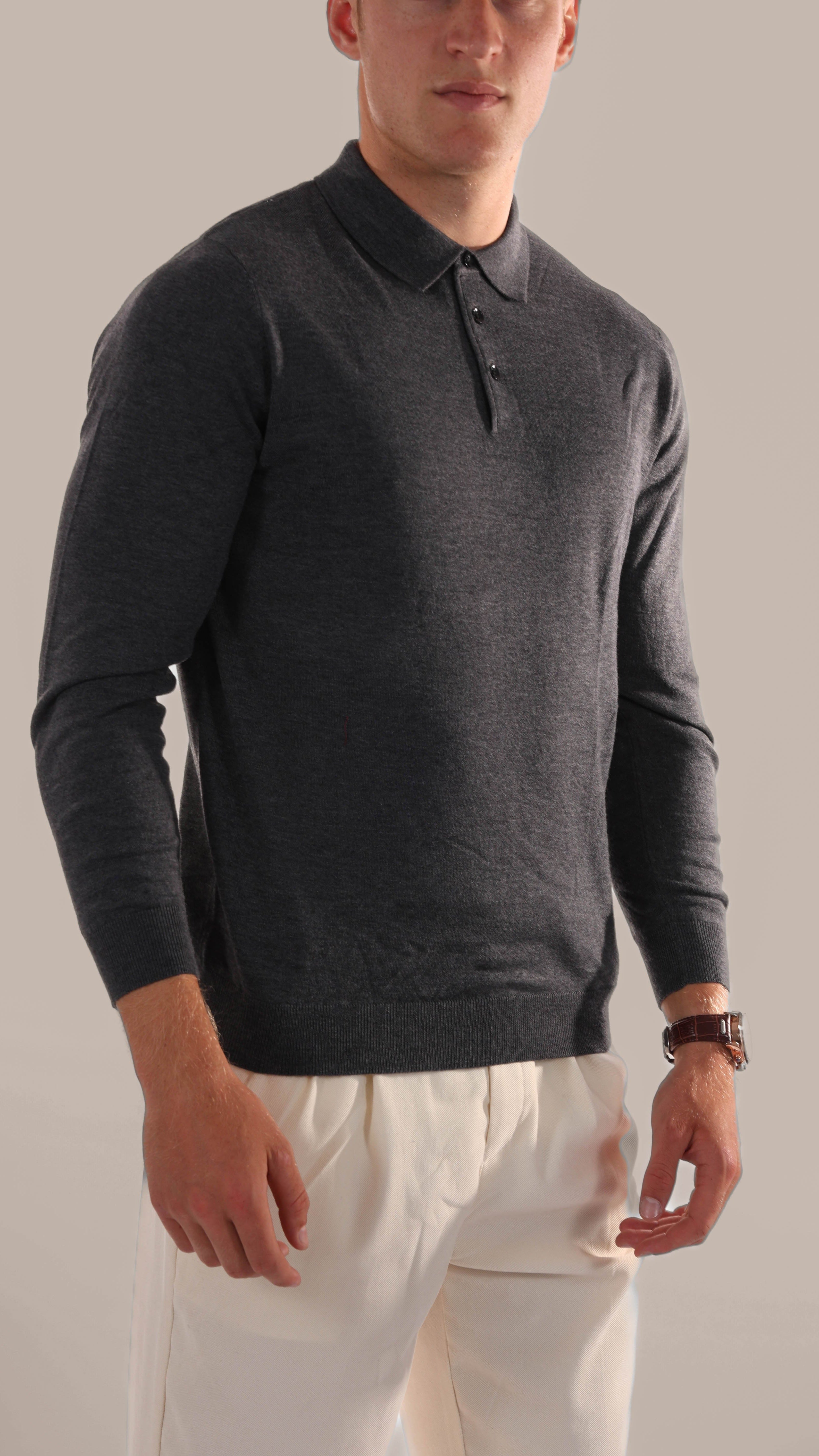 Vincent - Old Money Polo met lange mouwen