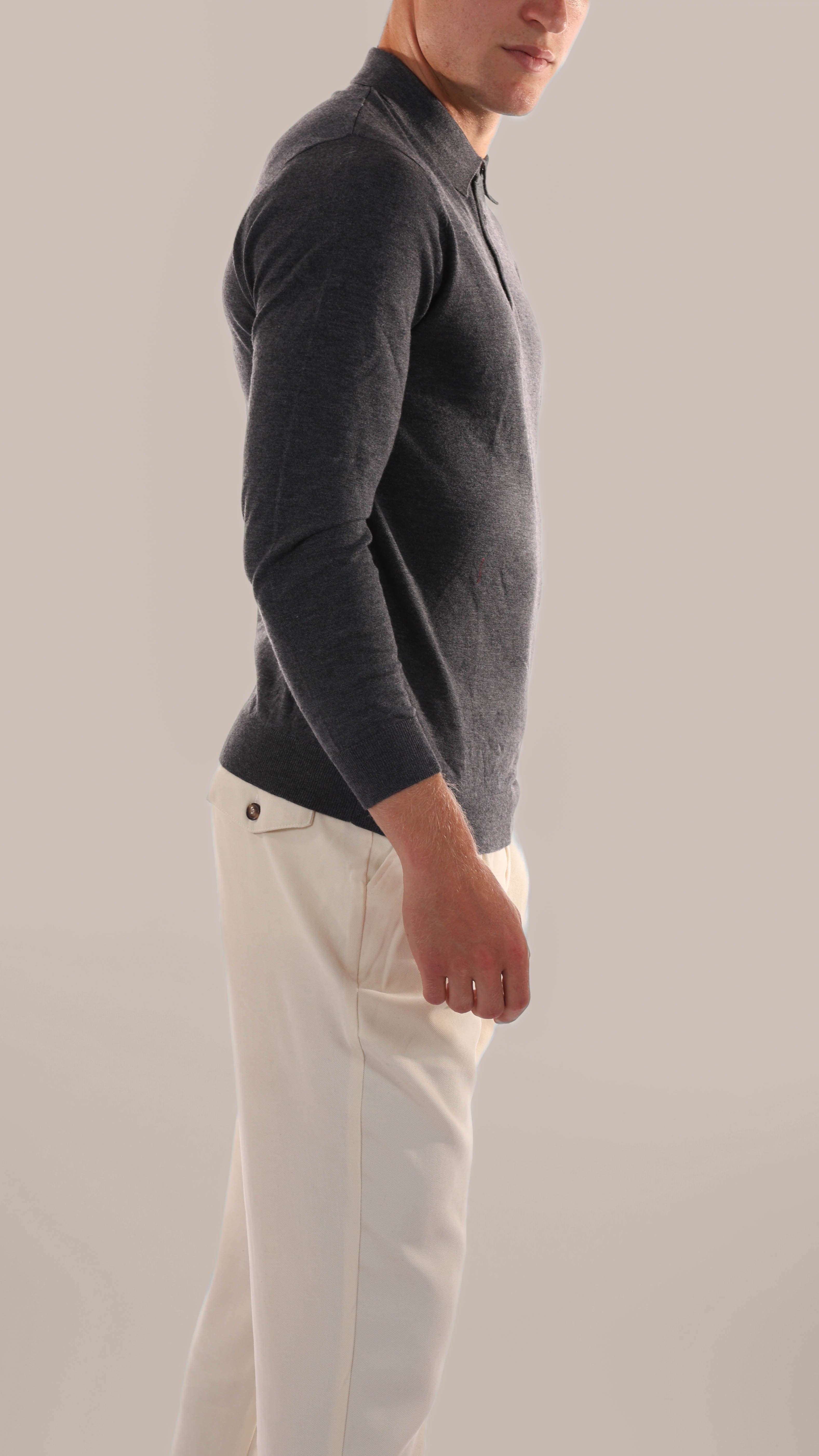 Vincent - Old Money Polo met lange mouwen