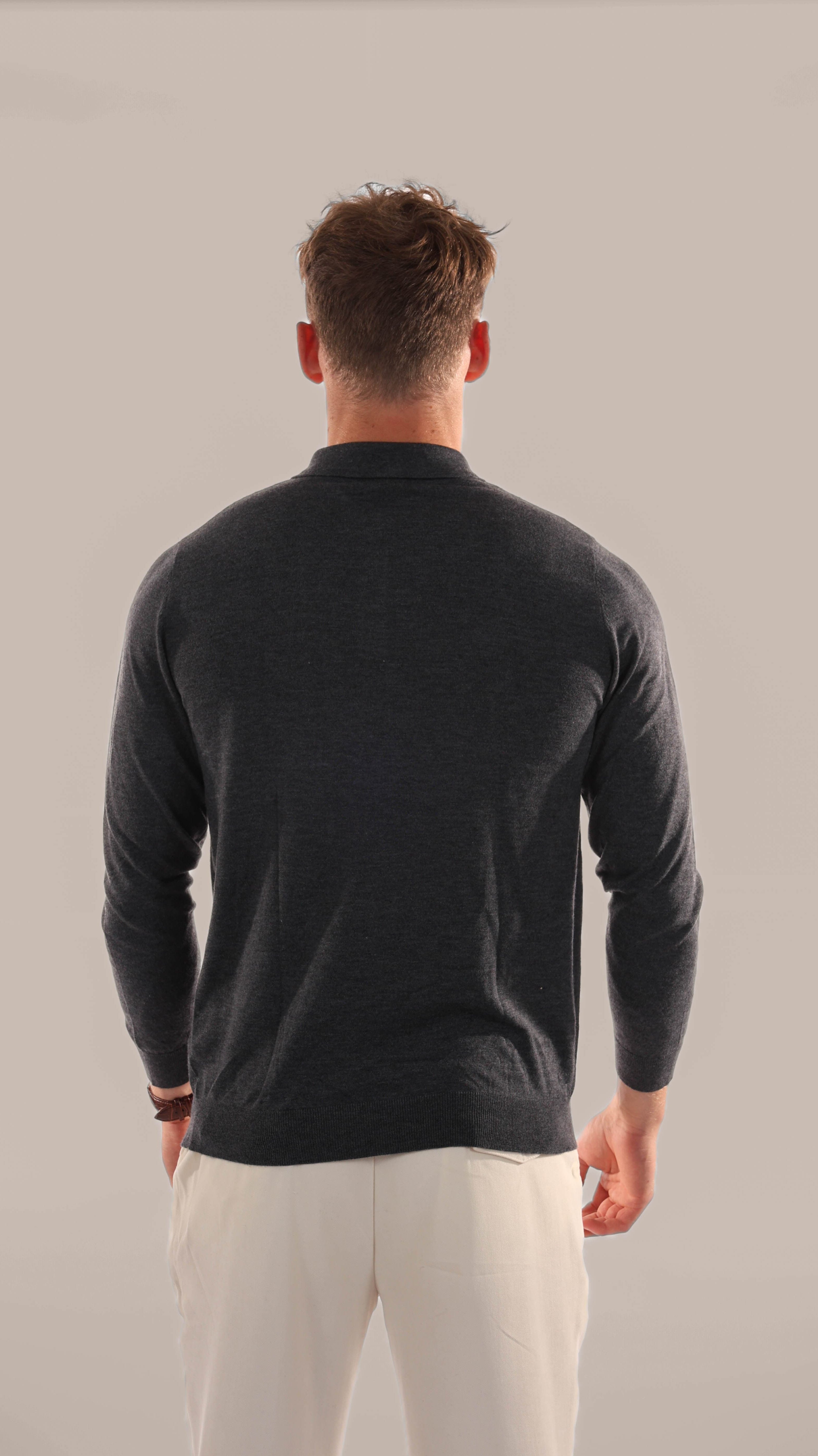 Vincent - Old Money Polo met lange mouwen