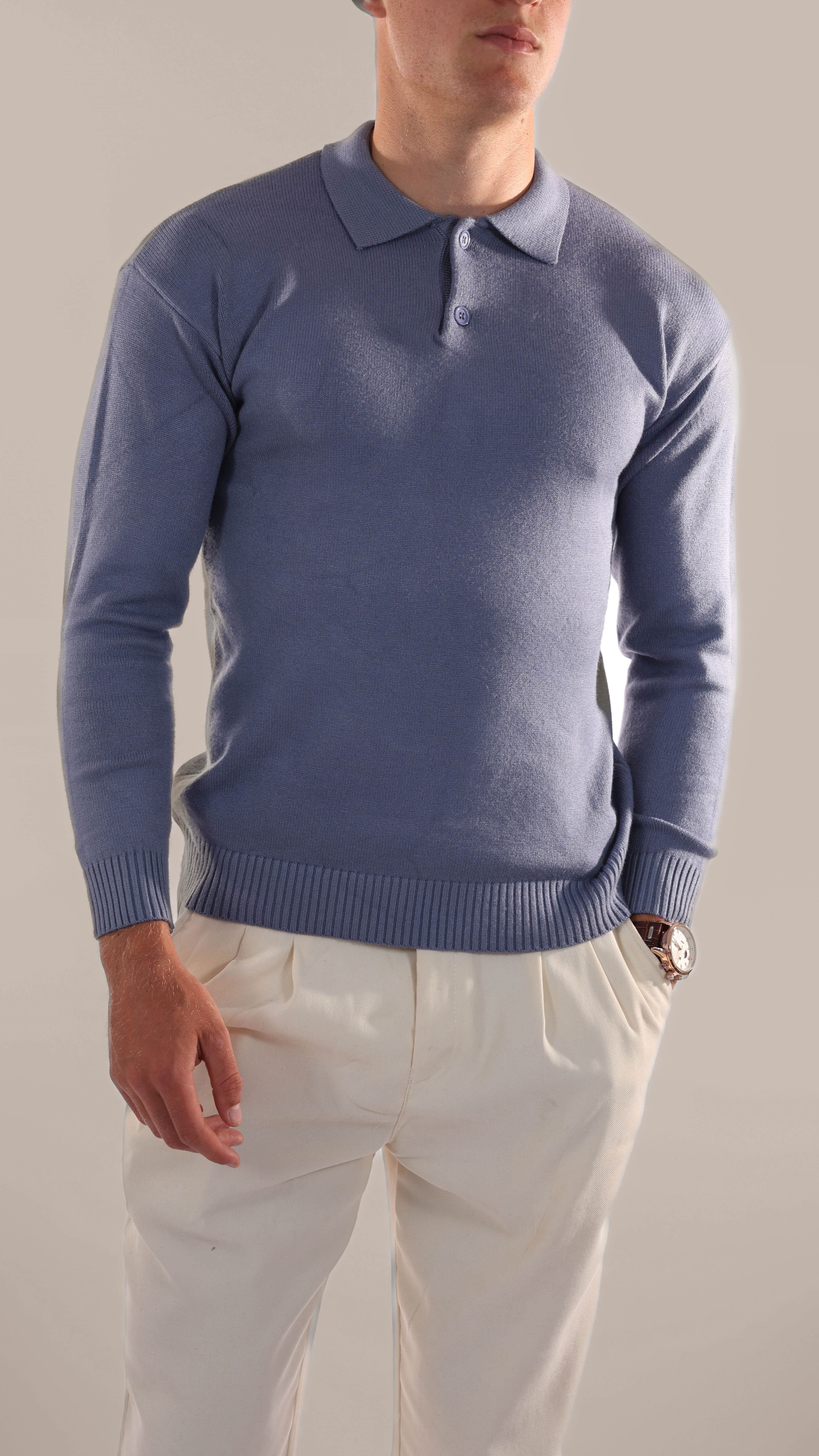 Vincent - Old Money Polo met lange mouwen