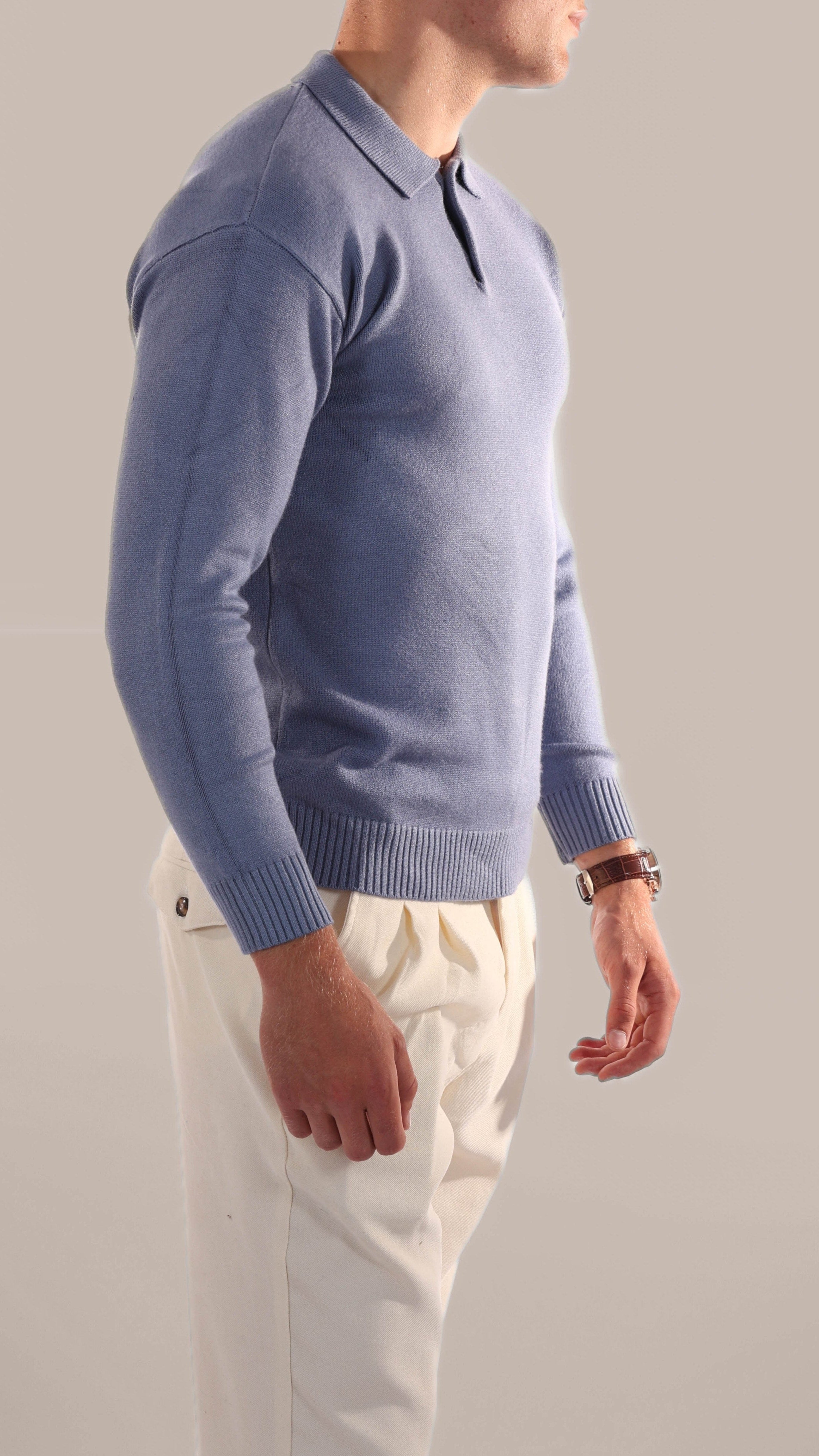 Vincent - Old Money Polo met lange mouwen