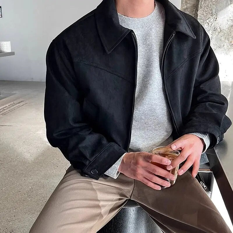 Anastasio - Vintage Heren Lederjacket in Zwart en Bruin