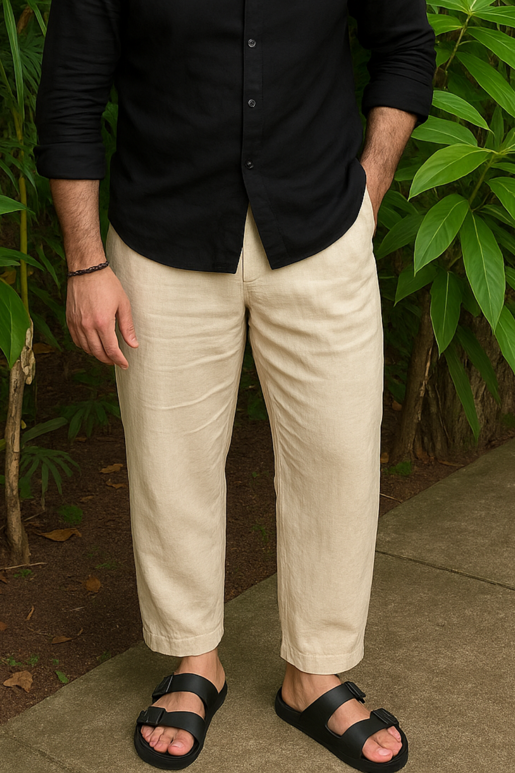 Rico - linnen pantalon (straight fit)