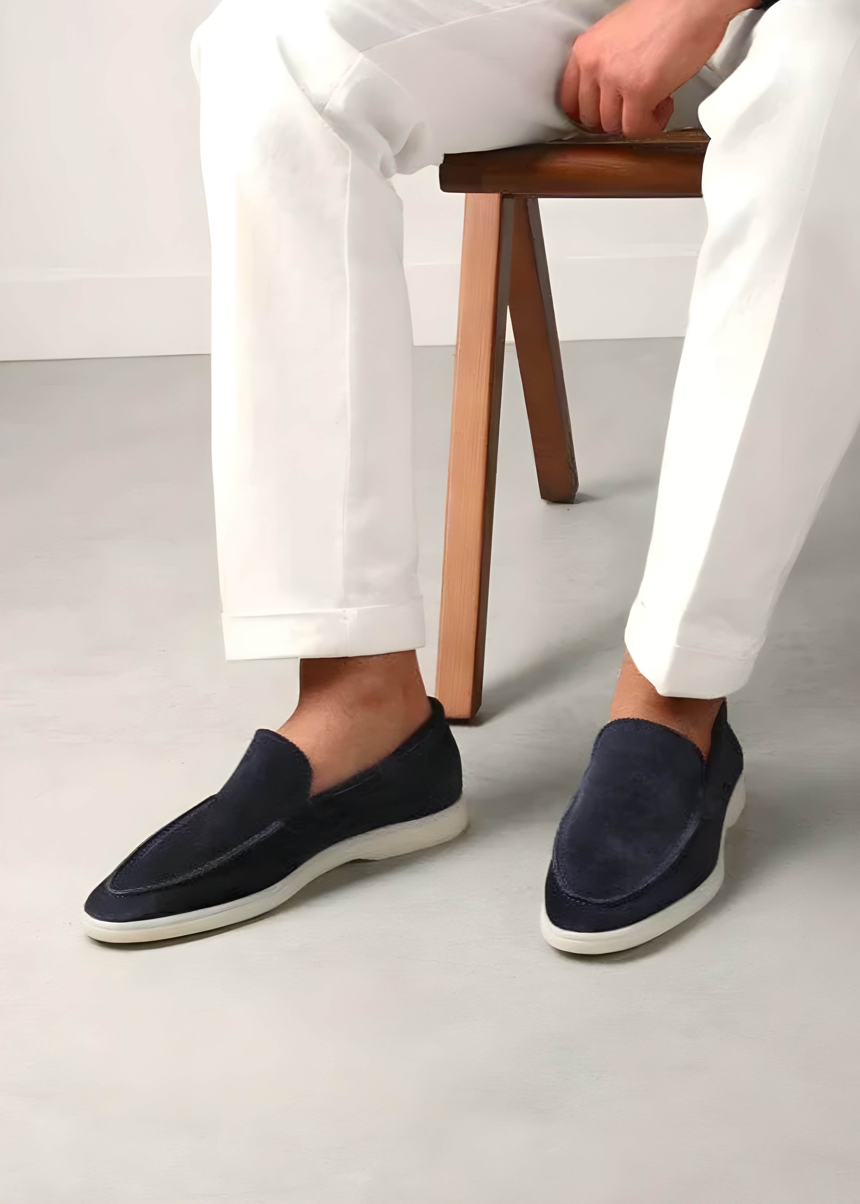 OLD MONEY - PREMIUM SUEDE LOAFERS BLAUW