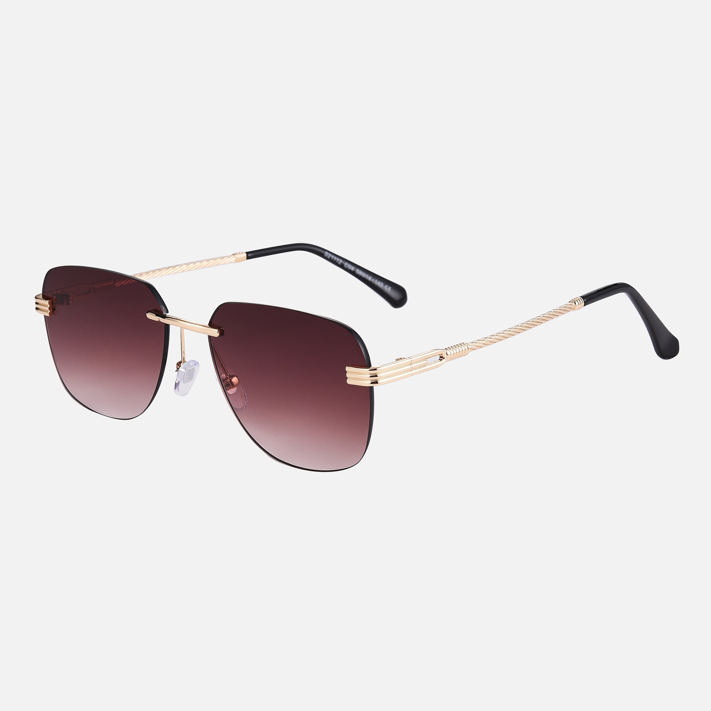 Zonnebril Dames met UV-400 Bescherming en Anti-Kras Coating – Unisex Metaal Gouden Montuur 2