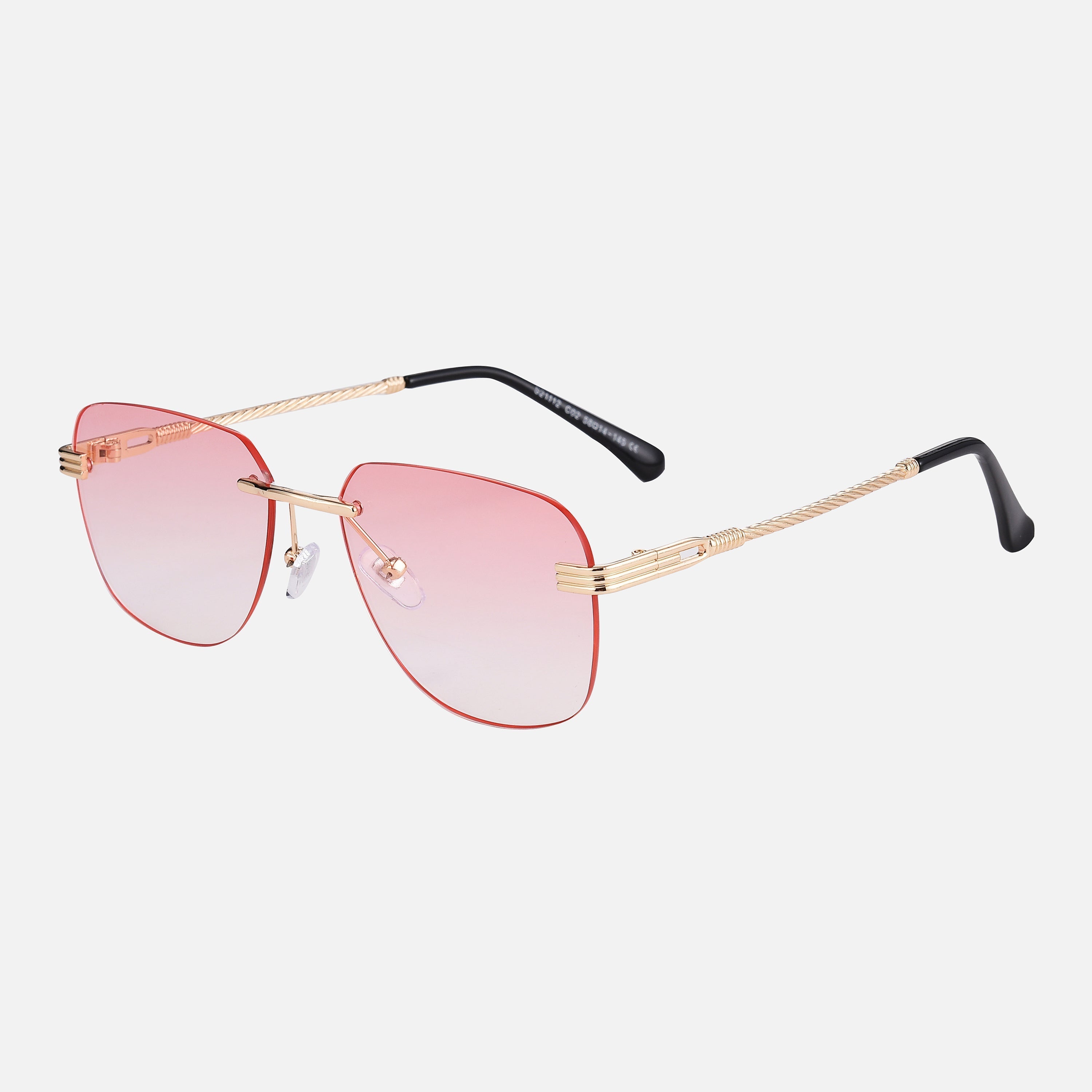 Zonnebril Dames met UV-400 Bescherming en Anti-Kras Coating – Unisex Metaal Gouden Montuur 4