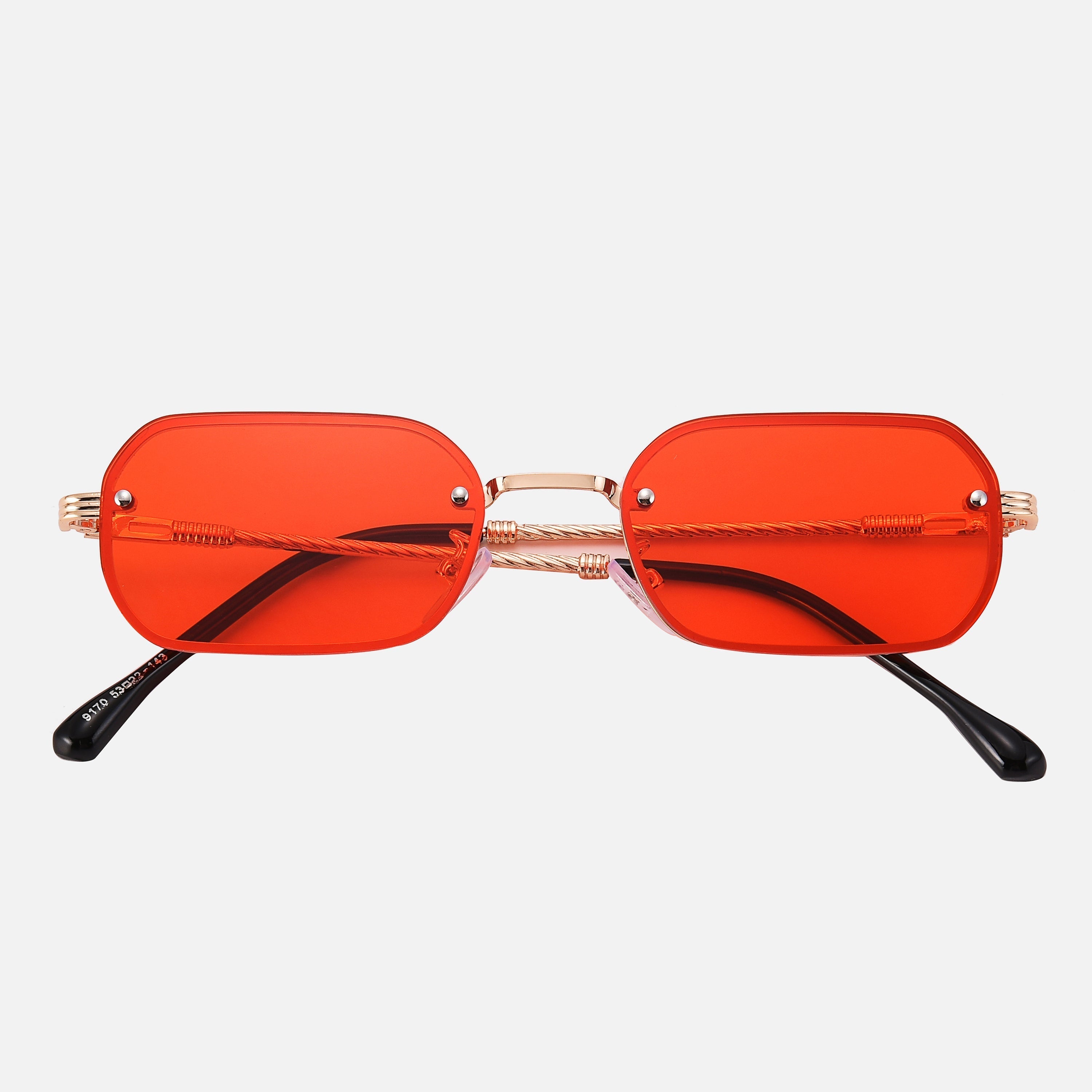 Zonnebril UV-400 Bescherming met Antikras Coating – Unisex Metaal/Goud Frame voor Optimale Oogveiligheid 3