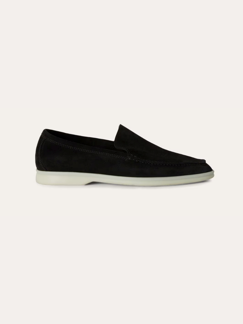 Alessandro - Zwarte Suède Loafers voor Mannen