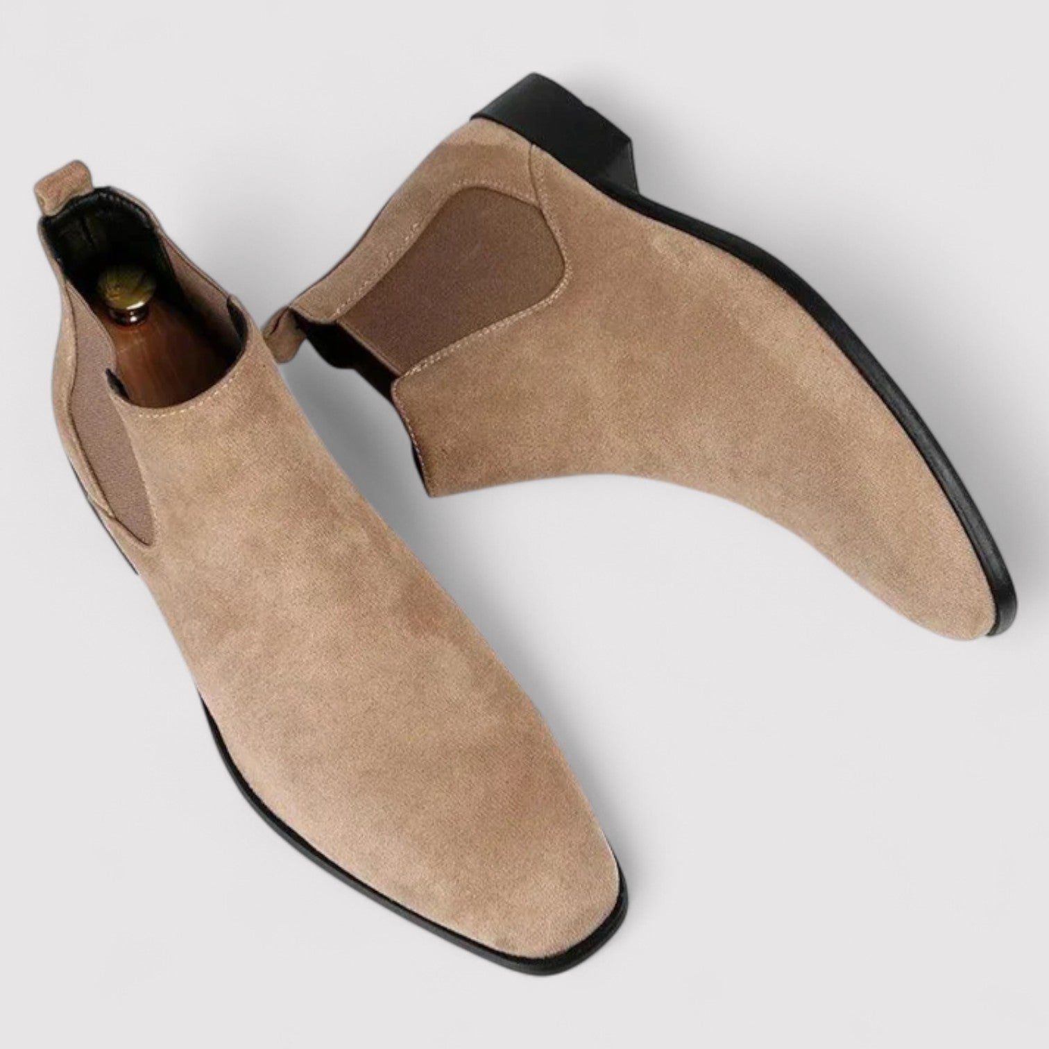 Cavani – Heren Boots – Beige suède Enkellaars – Herfst/Winter 2025