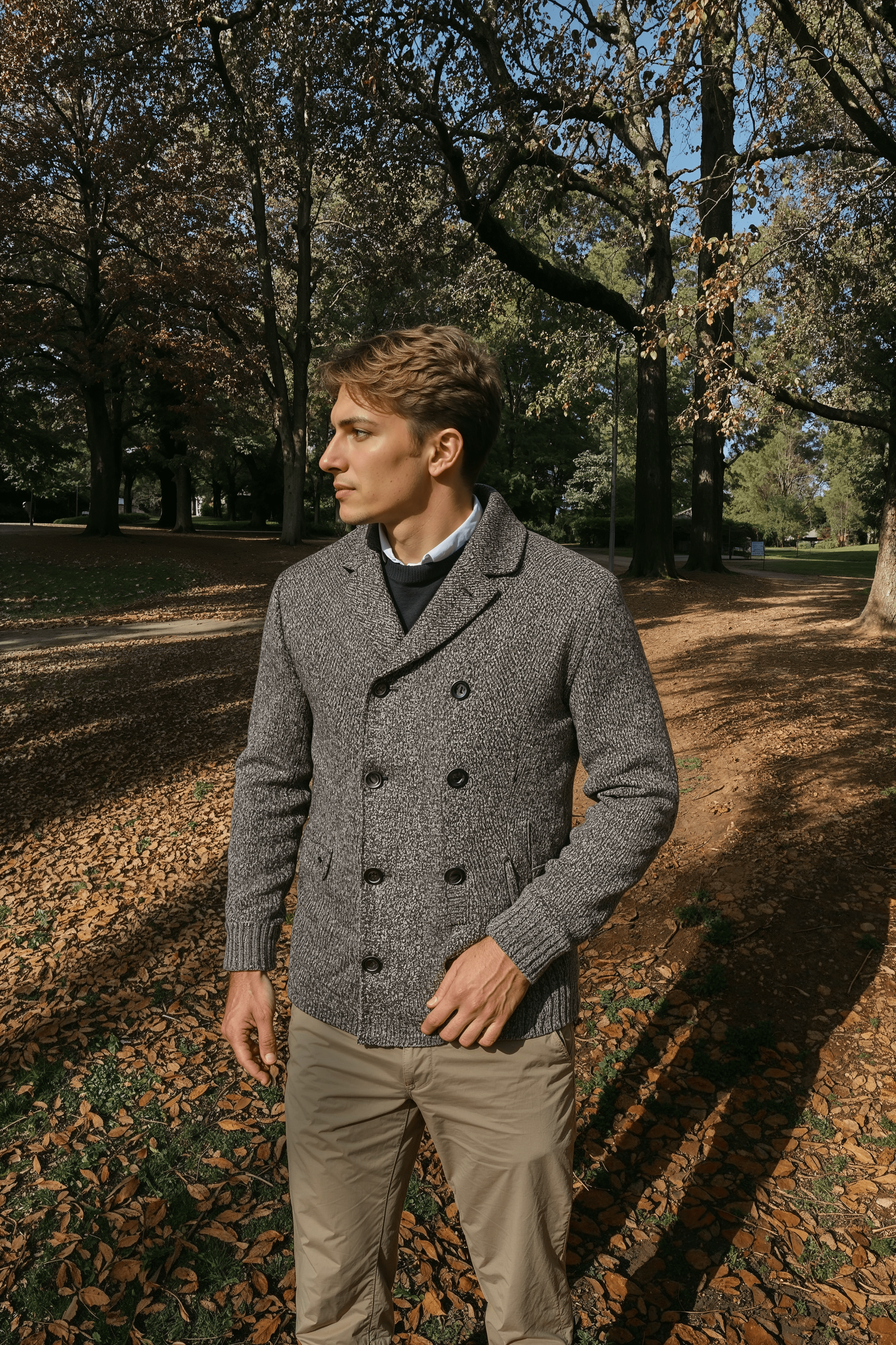 Ramiro - Heren Wollen Cardigan Winterjas Old Money Stijl