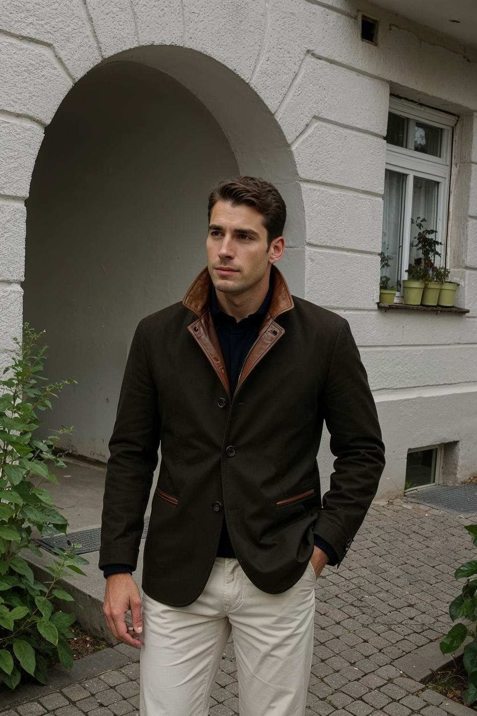 Heren Blazer Jas – Luxe Suede Jasje