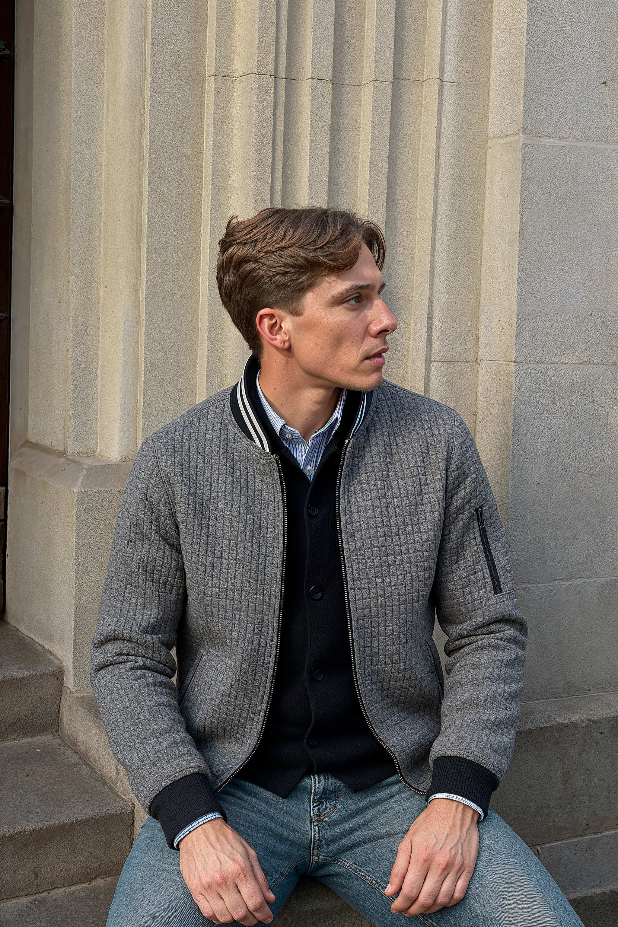 Moderne Business Jack Zip Up | Modestio